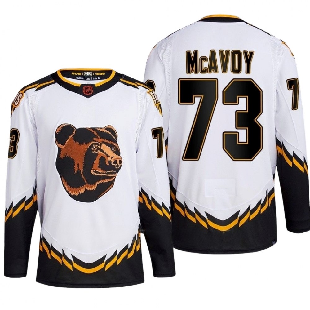 Charlie McAvoy Boston Bruins White Reverse Retro Premium Jersey-Pro Kit Vault | Brand New 26/27 Sports Jerseys